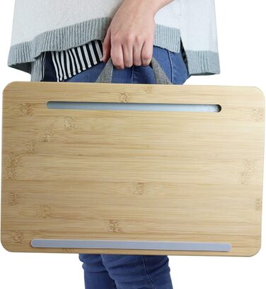 Підставка для ноутбука PEPE Mobility з подушкою, підставка для колін, бамбукова підставка для ноутбука та планшета, до 17 дюймів