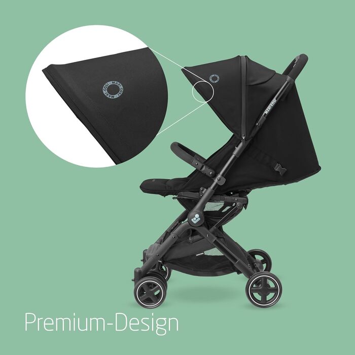 Дитяча коляска Maxi-Cosi Lara2 Essential Black, 0-4 роки, до 22 кг, легка та компактна, 3 положення для сну, складна
