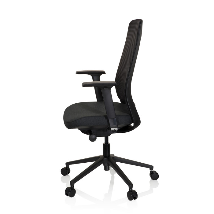 Офісне крісло / поворотне крісло CHIARO T1 BLACK сітка / тканина чорна hjh OFFICE