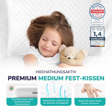 Ортопедична подушка ZenPur для шиї та плечей 40x60x13 см з Memory Foam, сертифікат Oeko-Tex, бежева