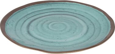 Набір посуду Bo-Camp Melamin Halo: тарілки для кемпінгу, подорожей та пікніків (бірюзовий)