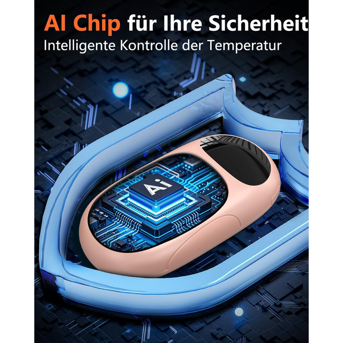 Електричні грілки для рук DDKJ - 2 шт. з LED-дисплеєм та 3 рівнями нагріву. Підзаряджаються, багаторазові, для дітей, чоловіків та жінок.