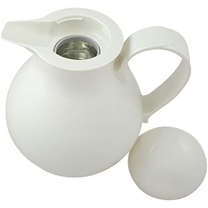 Термос Helios Nostalgie 1L, білий - підтримує температуру до 6 годин, для чаю та кави