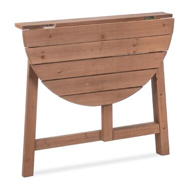 Розкладний столик напівкруглої форми Relaxdays з дерева