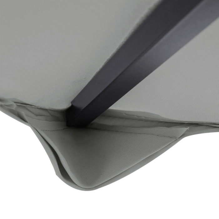 Тент для павільйону 3 x 3 м, водонепроникний, з двошаровою конструкцією та дренажними отворами, світло-сірий