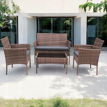 Комплект садових меблів із техноротанга MTG Trade Group, бежевий, 4 предмети