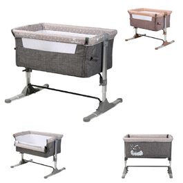 Lorelli Sleep and Care Дитяча колиска-ліжко, складана, Cododo з кишенею/матрацом, сіра, 1 шт.