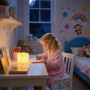 Світлодіодний куб-пуф Mr.Go RGB 15x15x15 см з пультом, 16 кольорів, акумуляторний, водонепроникний для дому, спальні, басейну, вечірок