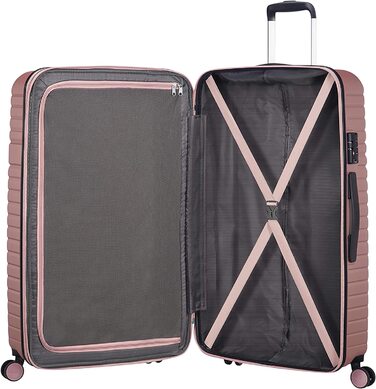 Валіза American Tourister Aero Racer Spinner 68, що розширюється, 75,5 л, Jet Black/Rose Pink