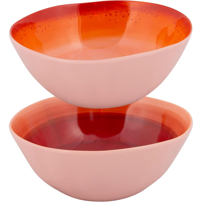 Набір посуду Bo-Camp Halo з меламіну для кемпінгу, подорожей та пікніків (червоний)