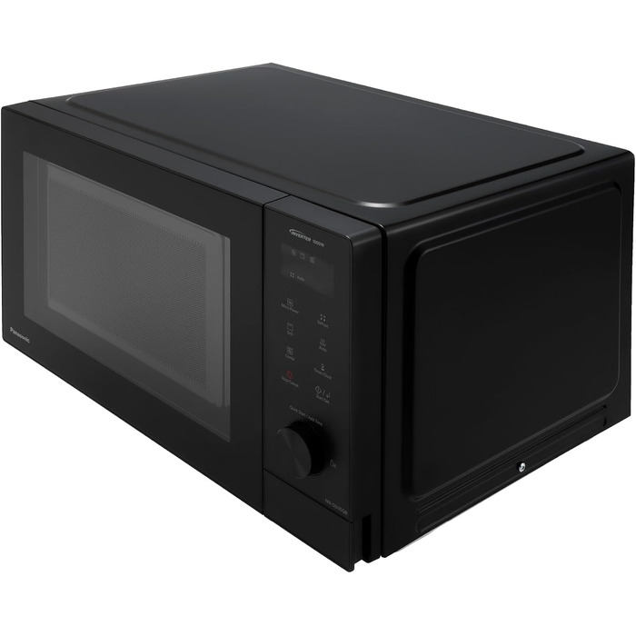 Мікрохвильова піч Panasonic NN-GD35HBGTG з грилем та функцією пару (23 л, 1000 Вт, чорна) - Комбінована мікрохвильова піч з піца-панеллю