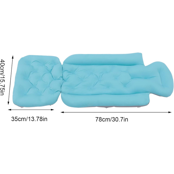 Подушка для ванни Ganzkörper, підтримка спини, дихаючий аксесуар для ванни. Підходить для голови, ніг та плечей, забезпечує комфорт та розслаблення у ванні.