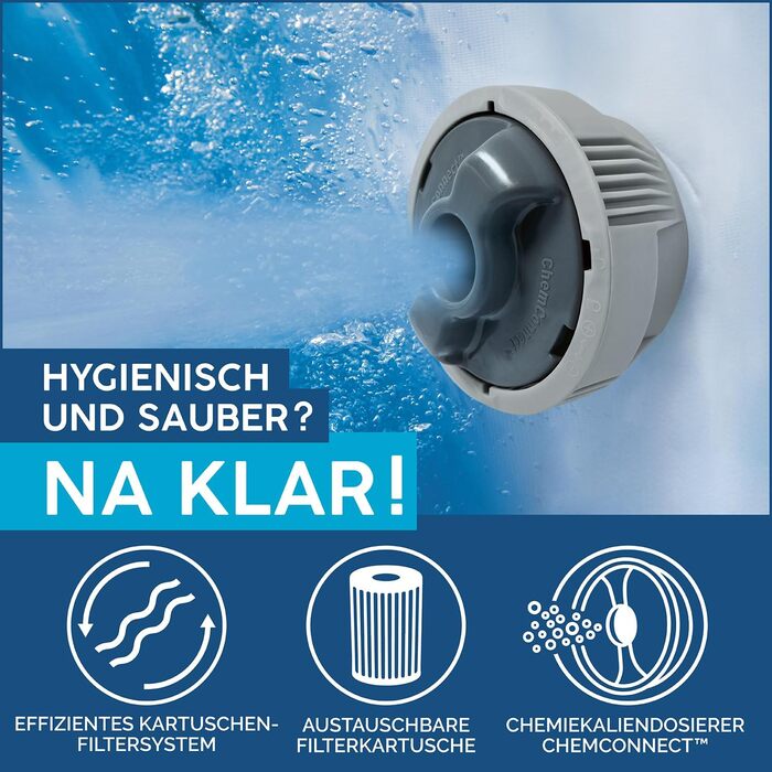 Надувний джакузі Bestway Lay-Z-Spa Hollywood AirJet LED для 6 осіб, 196 x 66 см