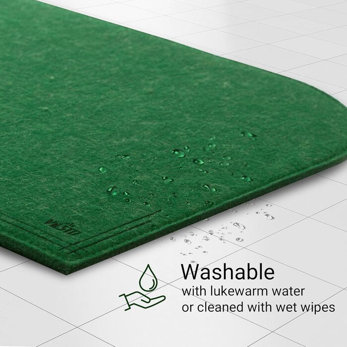 Набір килимків на стіл VILSTO, 18 шт., миючі, для посуду, столових приборів, декор кухні та столу, лісовий зелений