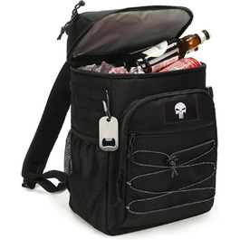 Тактичний ізольований рюкзак-холодильник 25L – чорний, водонепроникний, для роботи, відпочинку, кемпінгу та походів