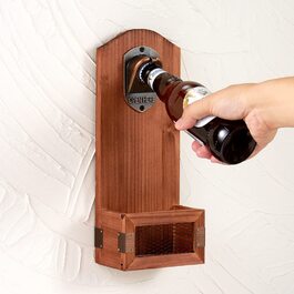Відкривачка для пляшок Arola і контейнер для збору кришок від пляшок і настінний відкривачка для пляшок відкривачка для пляшок барний інструмент для кухні відкривачка для пива забавний подарунок для чоловіків (дизайн-5)