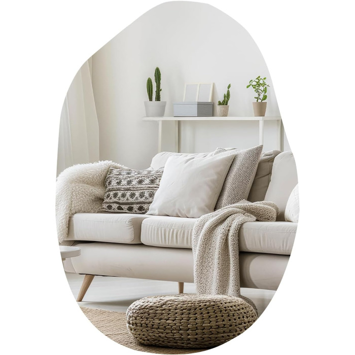 Дзеркало для ванної кімнати Boromal, чорне, 55x80 см, вертикальне/горизонтальне, для ванної, вітальні, гостьового WC