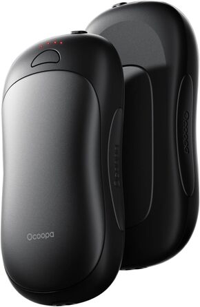 Електричні грілки для рук OCOOPA 2 шт., 10000mAh Powerbank, USB, 4 режими нагріву, до 58°C, для чоловіків, ідеально для гольфу, полювання та кемпінгу, UT3 PRO, чорний