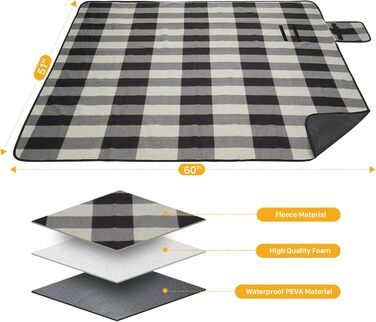 Набір для пікніка на 4 особи: рюкзак, корзина, сумка-холодильник, ковдра, для кемпінгу та парку (колір коричневий)