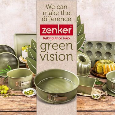 Форма для випікання Zenker Kastenform Green Vision, 30 см – преміум якість, нержавіюча сталь, антипригарне покриття, для кексів, Made in Germany