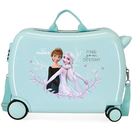 Візок для салону Disney Frozen Memories, синій, 38 x 55 x 20 см, жорсткий, кодовий замок ABS, бічний, 34 л, 2 кг, 4 колеса (дитяча валіза)