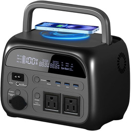 Apower400 Power Station: Портативна сонячна електростанція 345Wh, 500W, LiFePO4, 220V AC/USB/Car Lighter
