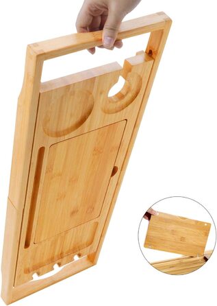 Підставка для ванни Utoplike з бамбука - органайзер для ванни з регульованою шириною (63-95 см)