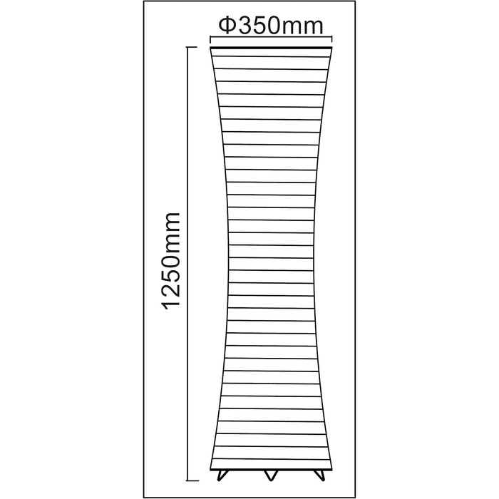 Торшер Trango 1240L LED з рисового паперу, круглий білий, квітковий, 125 см, в т.ч. 2 шт. E14 LED, декор для вітальні