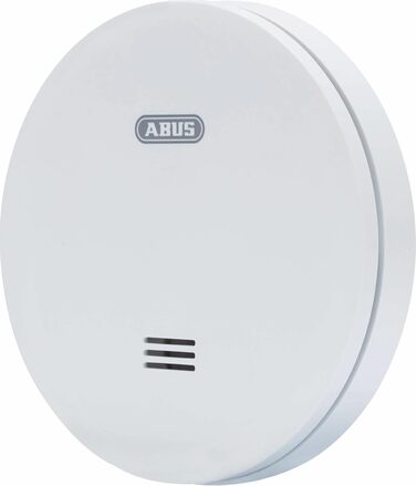 Датчик диму ABUS RWM160 з батареєю на 10 років - сертифікований Q-Label та DIN EN 14604 - приглушене світло вночі - білий (упаковка 5 шт.)