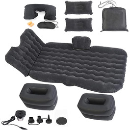 Автомобільний матрац Icelus, надувний матрац для позашляховика, надувне ліжко для кемпінгу, універсал для рухомого заднього сидіння автомобіля, більш товста надувне ліжко в багажнику для подорожей, кемпінгу, активного відпочинку (UA-cab001)