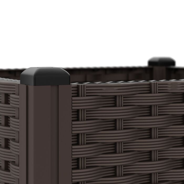 Горщик для рослин Relaxdays з імітацією ротангу