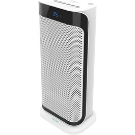 Керамічний обігрівач Cecotec Ready Warm 10100 Smart Ceramic, 2200 Вт, LED-дисплей, 3 режими, термостат, захист від перекидання та перегріву, осциляція, білий