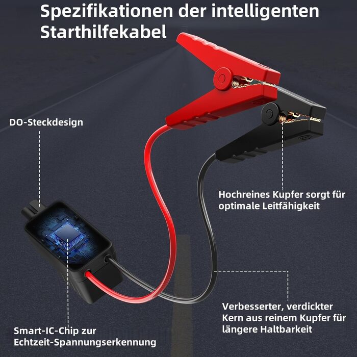 Powerbank для авто Acmount Starthilfe з компресором, 7000A, 150PSI, LCD, LED, для бензинових та дизельних авто (до 9L/8L)