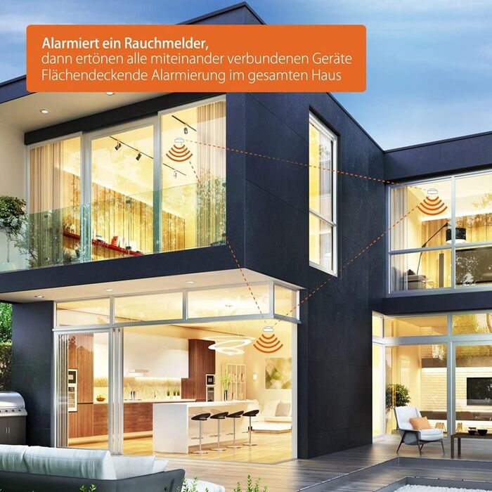 Датчик диму FireAngel ST-630 з термопровідним датчиком, бездротовий, 10 років батареї, білий, 1 шт.