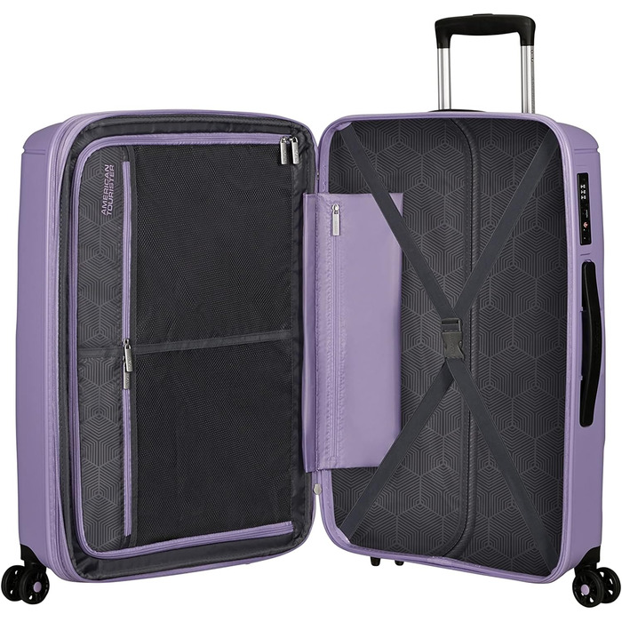 Валізи та візки American Tourister Sunside, M (67,5 см - 72,5/83,5 л) (Фіолетовий (Лавандово-фіолетовий))