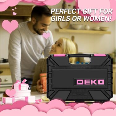 Набір інструментів DEKOPRO 42 предмети: універсальний комплект для дому, майстерні та DIY робіт для жінок