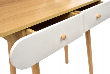 Туалетний столик Jumi, світлий дуб, матовий, 80 x 122 x 40 см