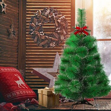 Штучна Різдвяна ялинка ялинка соснова хвоя (90 см, ефект снігу)
