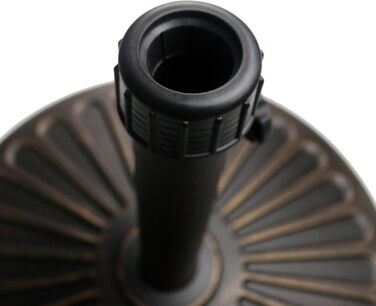 Підставка для парасольки Sunnyglade, бронзова, велика, міцна, 45,7 см, 13,7 кг, для тераси та вулиці