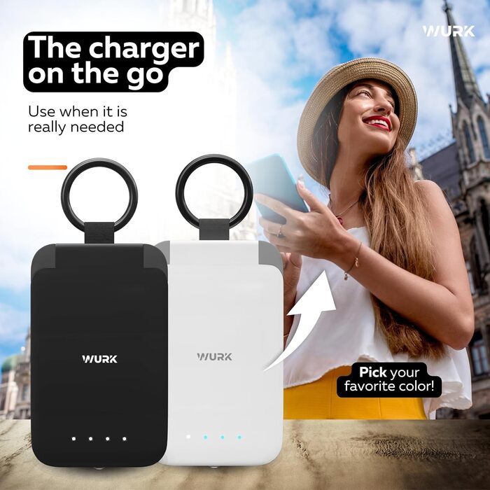 В-1 PowerPack Power Bank, Бездротовий зарядний пристрій, Travel Plug, 10 000 мАг, Швидка зарядка, 5-