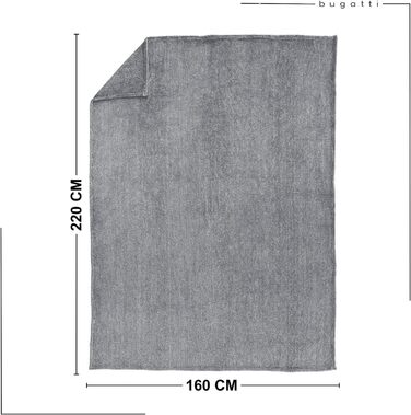 М'яка ковдра темно-сірого кольору, високоякісна марка з фланелевого флісу, тепла та м'яка (160 x 220 см, сіра), 3300 cuddly blanket XL 160x220