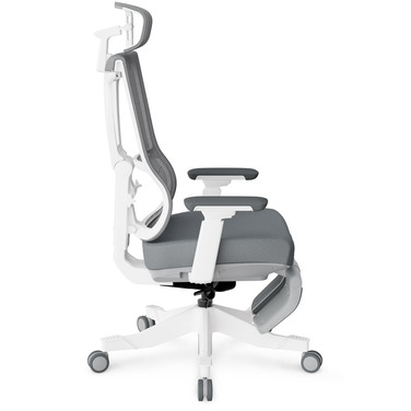 Крісло Mealux S6 Air Fabric Grey White (арт. HF-S6 F/GW)