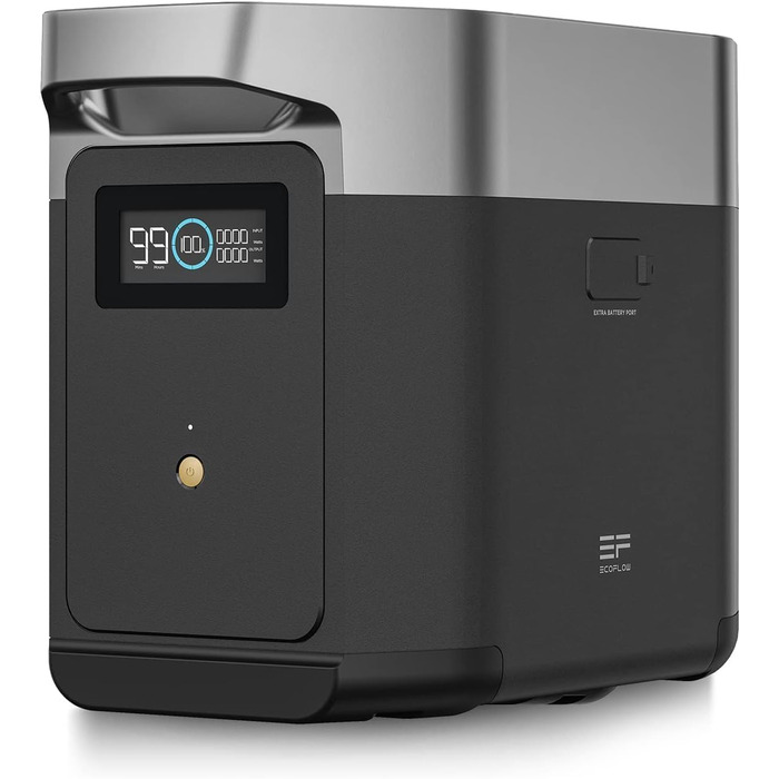 Портативна електростанція EcoFlow Delta 2 EB 1024Wh, сонячний генератор, розширювана ємність до 3kWh, для кемпінгу, розширення можливе, відновлена