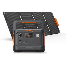 Jackery Explorer 240 v2: сонячний генератор 256Wh з виходом 300W AC/100W USB-C, для кемпінгу, подорожей та надзвичайних ситуацій (відновлений)
