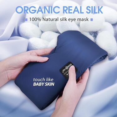 Маска для сну з Bluetooth-навушниками, 100% затемнення, шовкова тканина, для чоловіків та жінок, м'які навушники, Bluetooth-маска для сну, подорожей, блакитний колір