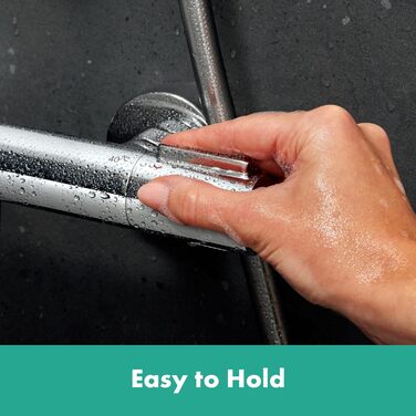 Термостат для ванни Hansgrohe Ecostat Element, накладний монтаж, з запобіжником SafetyStop (40°C), для 2 споживачів, хром, артикул 13347000