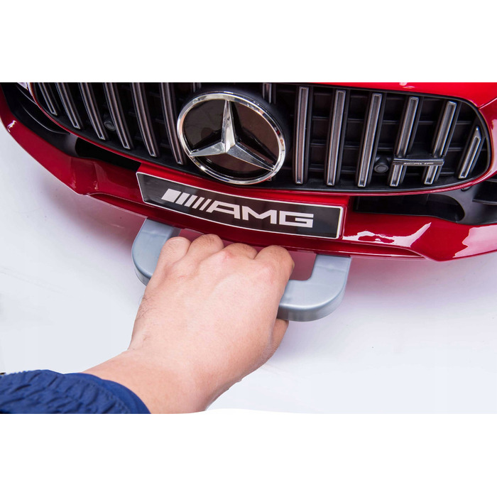 Дитячий електромобіль Mercedes GTR-S з шкіряним сидінням та пультом керування