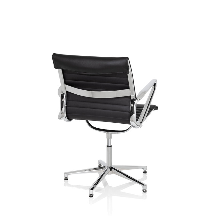 Крісло для конференцій / Крісло для відвідувачів PARIBA V IV Leather Black HJH OFFICE