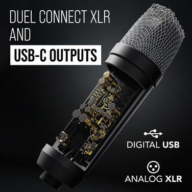Мікрофон RØDE NT1-A: велика мембрана, кардіоїдна характеристика, комплект з аксесуарами для запису вокалу, музики, стрімінгу та подкастингу
