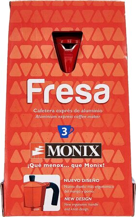 Кавник для мокко Monix Fresa, алюміній, полуниця, 9 см, 3 шт.